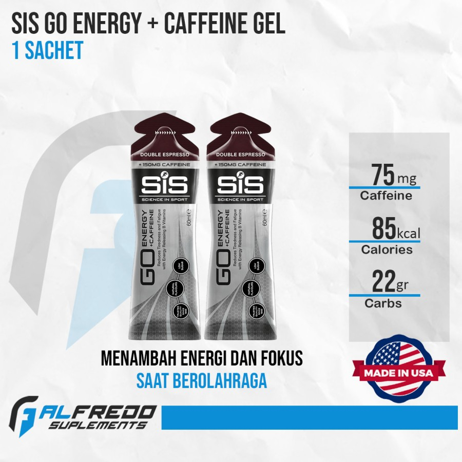 

SIS GO Energy Gel + Caffeine Isotonic 1 Sachet Energi Saat Olahraga