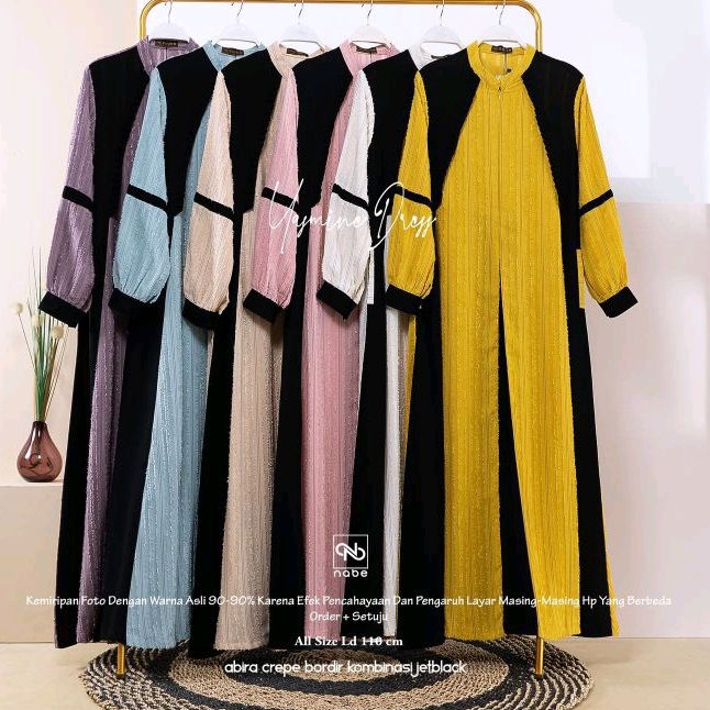 BerMus - Gamis Simpe Anggun by Nabe Hijab original/NH 1129