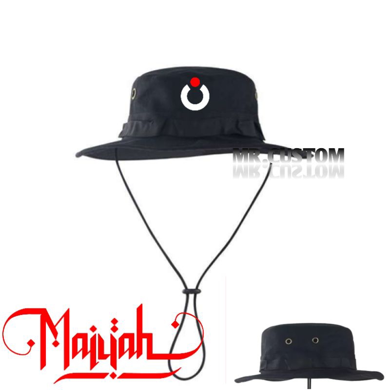 Topi rimba adventure/Topi gunung outdoor/Topi trucker pria wanita MAIYAH LOGO CAK NUN