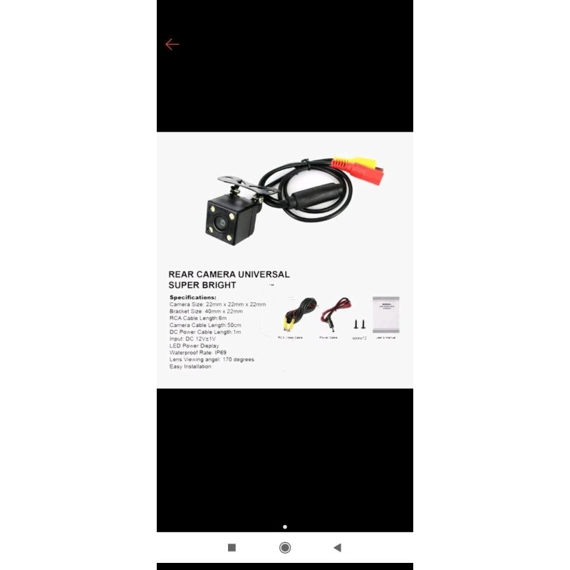 Kamera Mundur Parkir AVI-1800