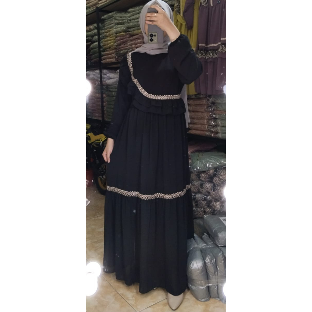 terbaru dress model SD (serong dada) tanpa hijab untuk dewasa