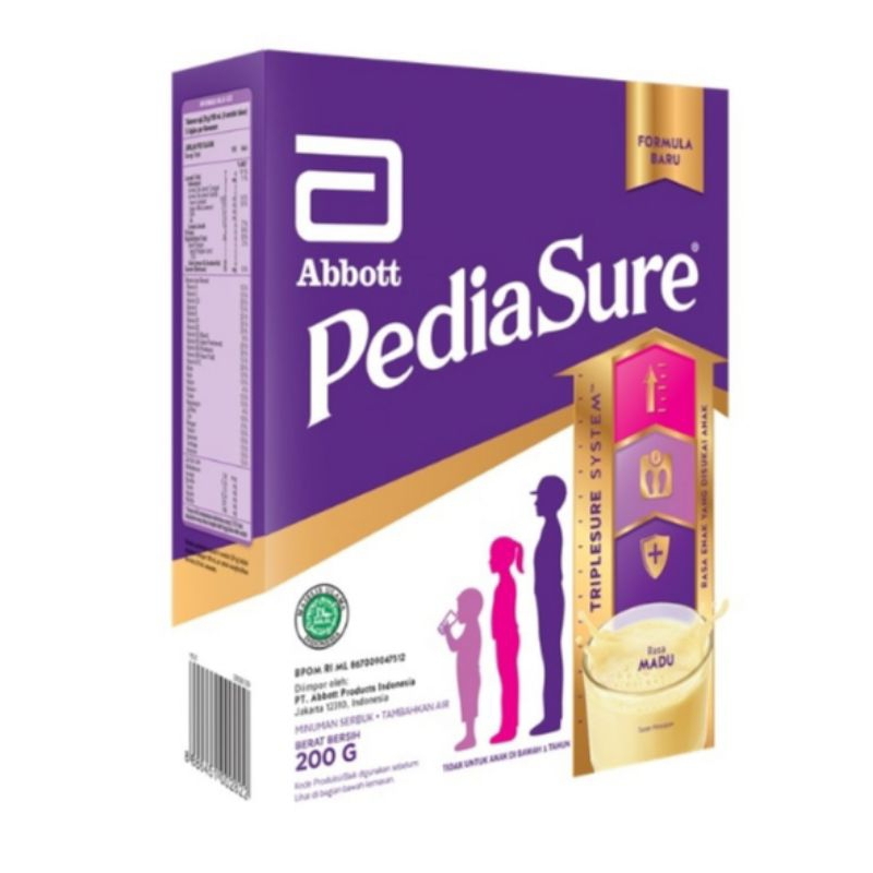 

PEDIASURE TRIPLESURE SUSU FORMULA PERTUMBUHAN ANAK MADU 200G