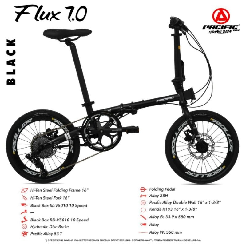 Sepeda Lipat PACIFIC FLUX 7.0 16Inch
