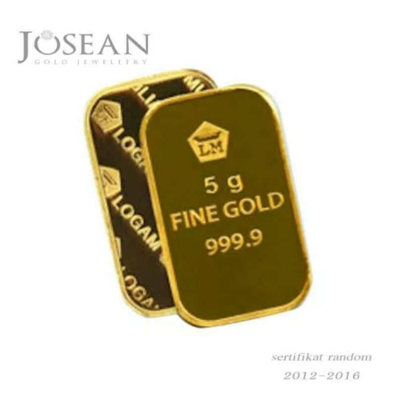 Logam Mulia Fine Gold 5gram Emas Asli