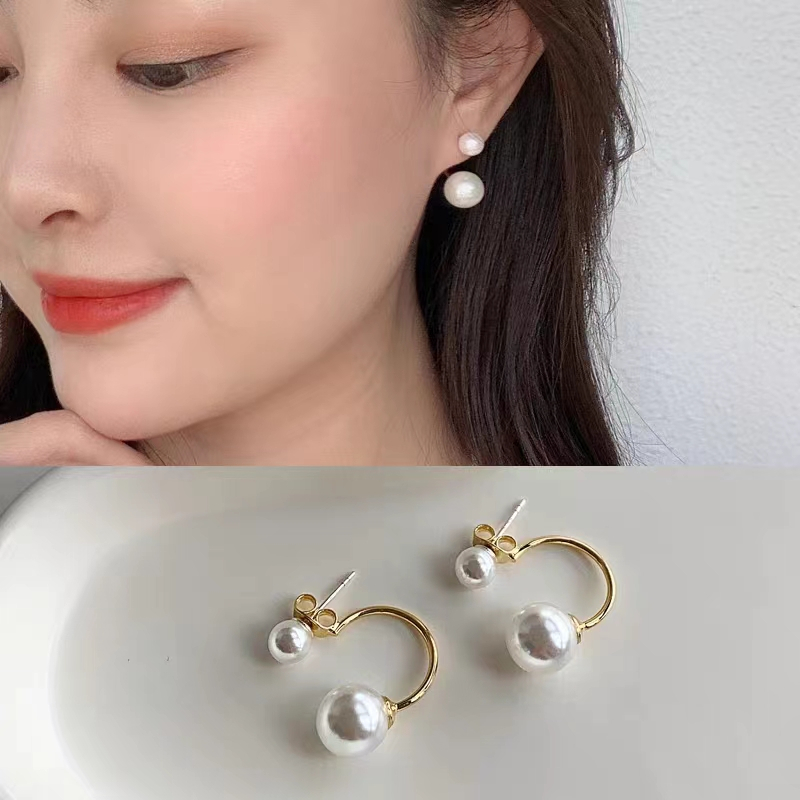 [COD] 20 Model Korea Anting Tusuk Wanita Elegan dengan Hiasan Kristal Berlian Imitasi