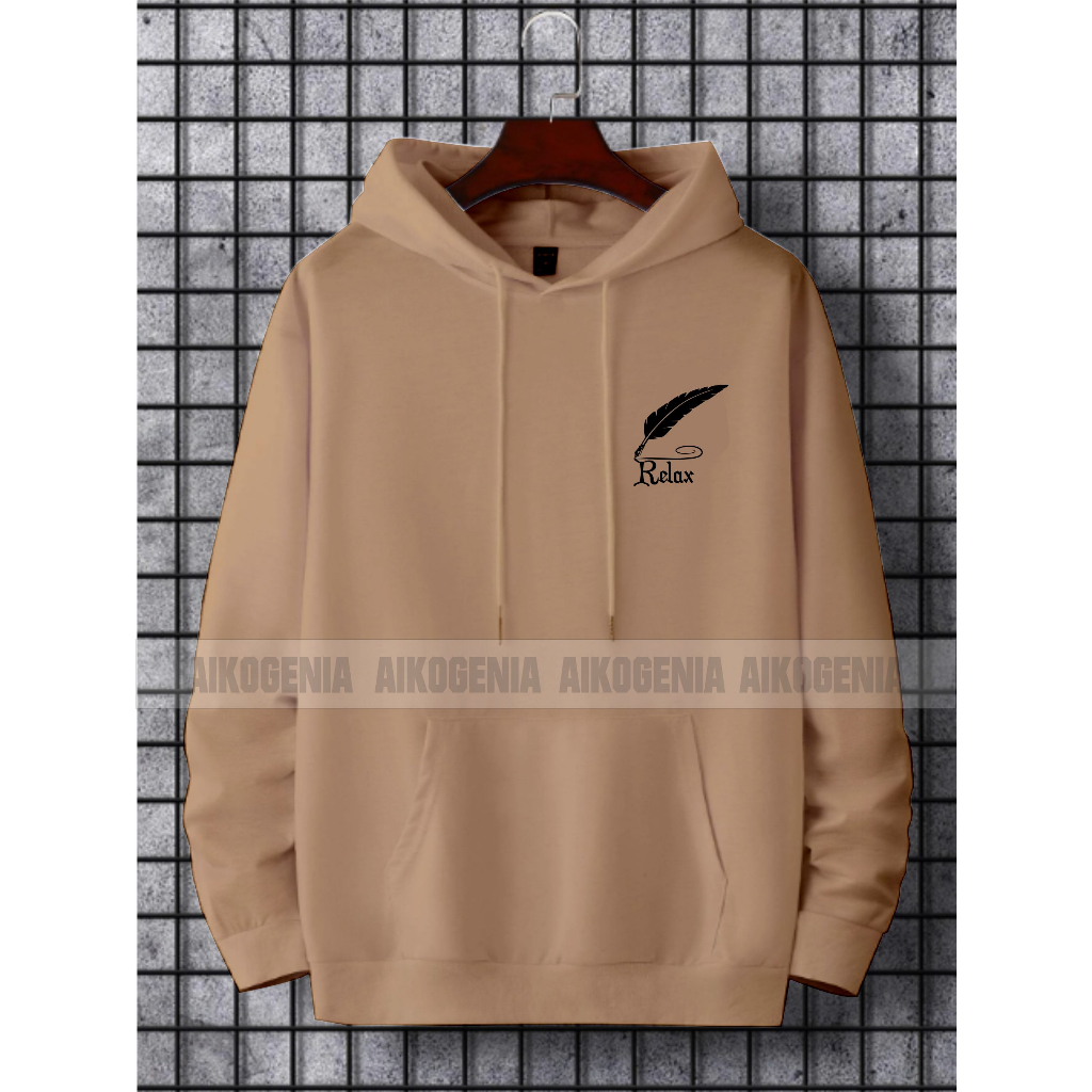 Sweater hoodie pria RELAX terbaru / hoodie pria kekinian kwalitas distro