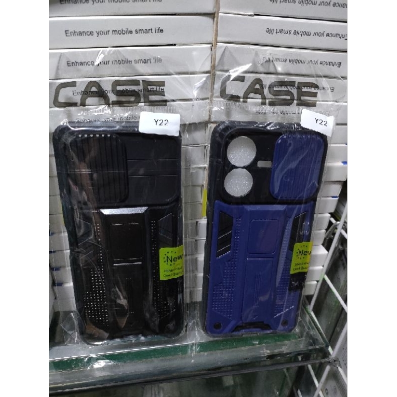 Softcase Vivo Y22 2022 Y22S Silikon Casing Case Spigen Transforme Magnetic Stading Slending Camera