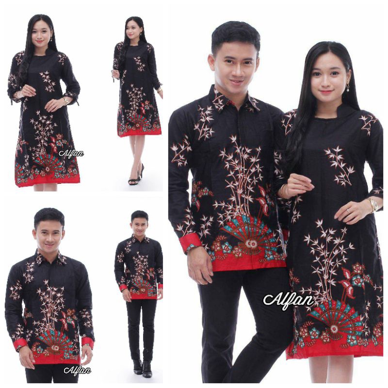 Maura Couple - Sania Ruffle Batik Couple Ori Ndoro Jowi DNT Garansi Termurah Shopee