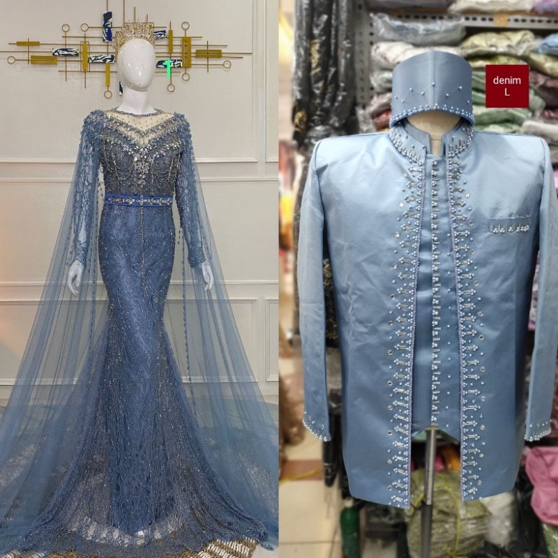 CAUPLE GAUN PENGANTIN DUYUNG | GAUN JUBAH|BAJU WEDDING BEREKOR | GAUN MEWAH  FUL PAYET | GAUN MODREN