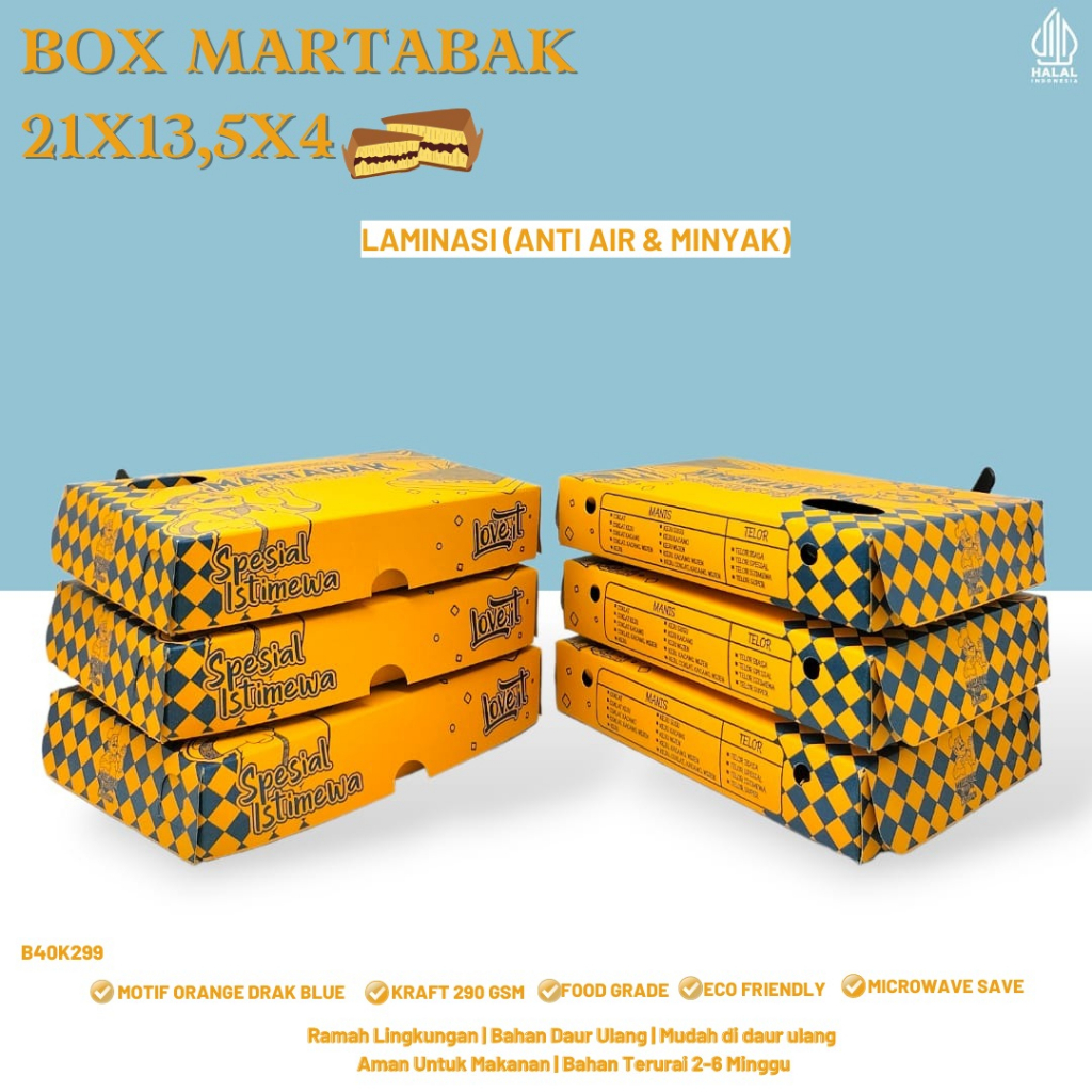 Dus Martabak Laminasi Box Martabak (B40K299-Laminasi)