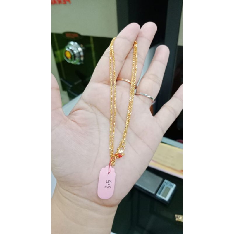 KALUNG ITALY GOLD PERAK ASLI 925 DILAPISI EMAS 24 KARAT