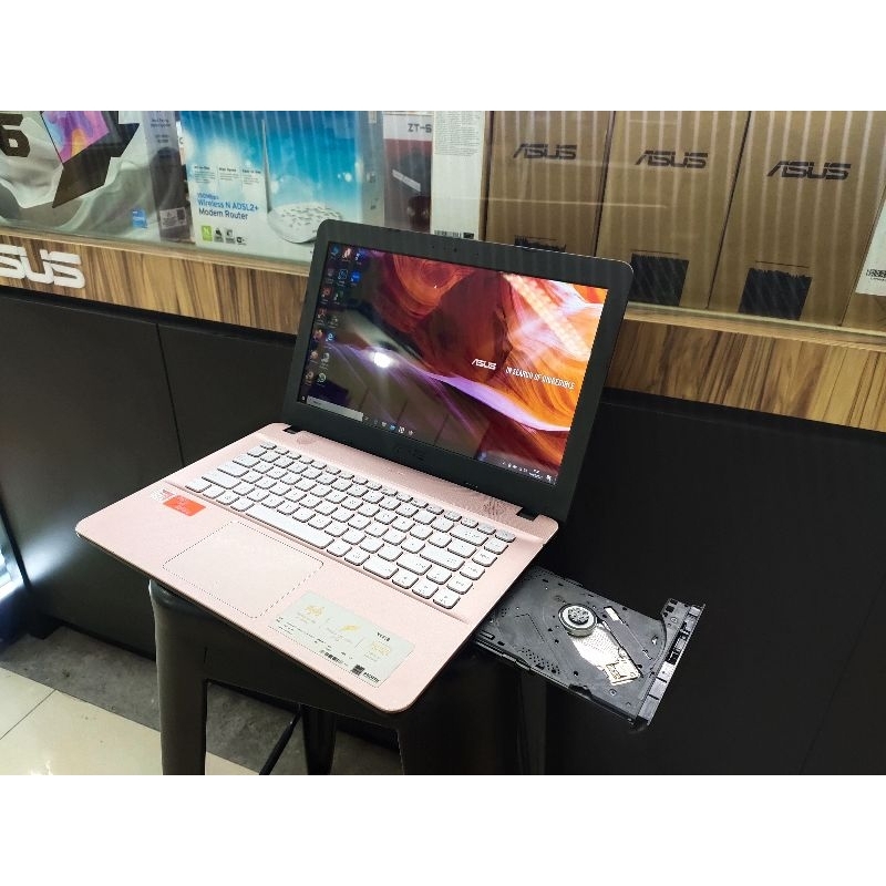 Laptop Asus X441B RAM 4GB HDD 1TB Warna Rose Gold sesuai gambar windows 10 14inch