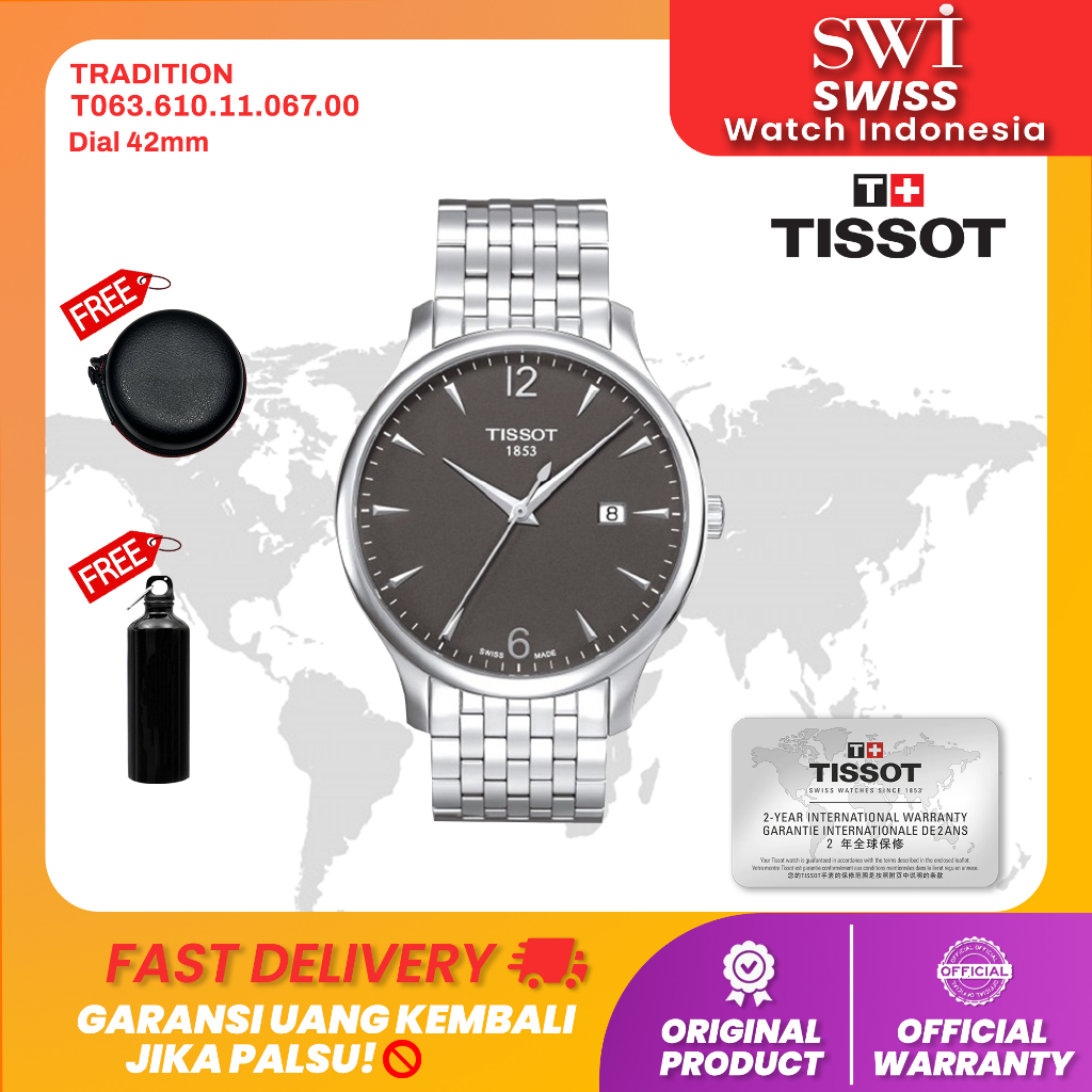 Jam Tangan Pria Tissot Tradition T063.610.11.067.00 Analog