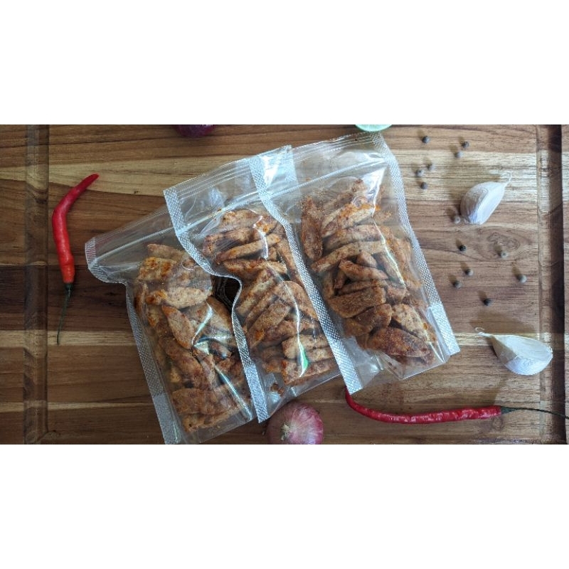 

Basreng Pedas Bumbu uleg daun jeruk isi 100gram Pawonsafa