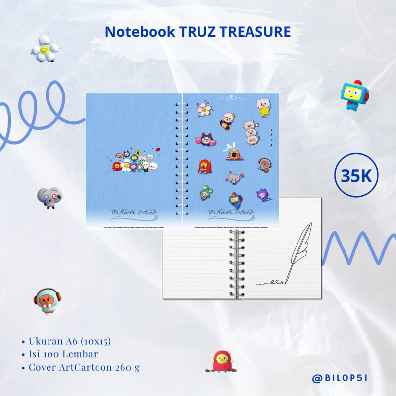 

(READY STOCK) Notebook TRUZ TREASURE A6