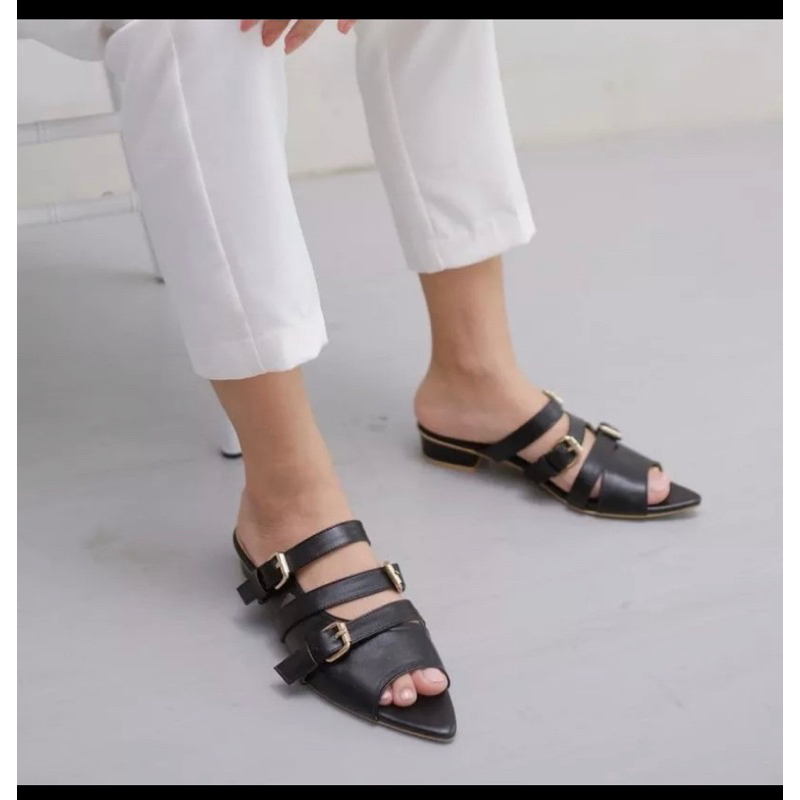 PRELOVED LAMELIKA SANDAL WANITA ECLAIRE - SANDAL MULES WANITA KEKINIAN