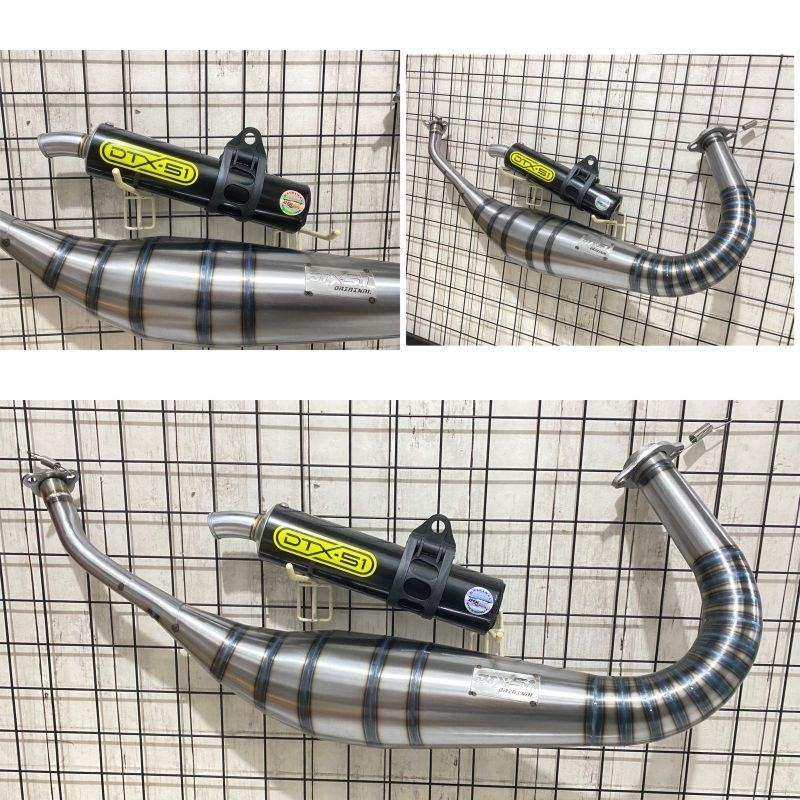 knalpot Rx-king / RX-Spesial model kolong repsol galvanis X silincer black sant Original DTX-51 ulti
