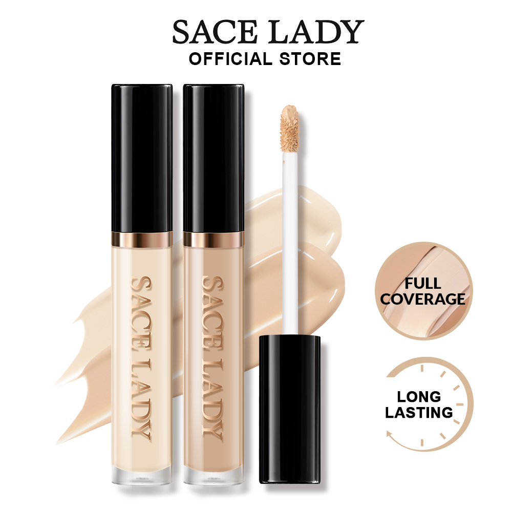 SACE LADY Concealer Makeup Perlindungan Menyeluruh Korektor Wajah Krim Mata Gelap Lingkaran Liquid C