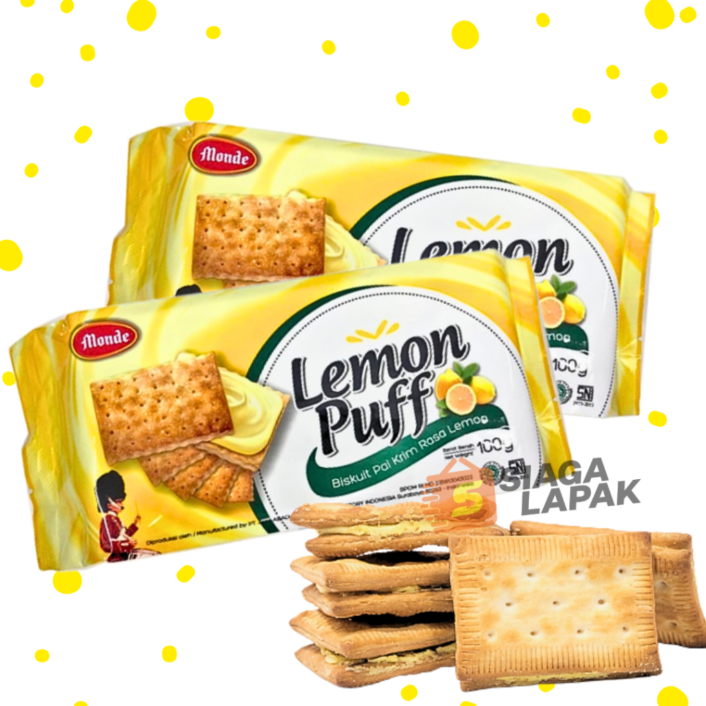 Monde Lemon Puff 100gr Biskuit Pai Krim