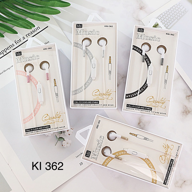 [ KI 362 ] Headset Earphone Music Quality alliance  in ear super Bass