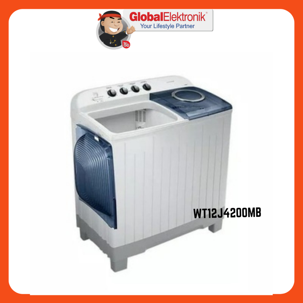 SAMSUNG MESIN CUCI TWIN TUBE Dynamic Pulsator 12 Kg WT12J4200MB