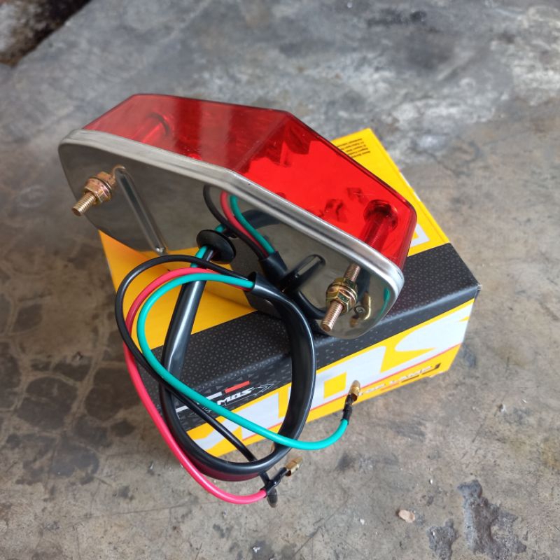 Stoplamp CB BSA LED Kotak Lampu Stop Kodok Belakang CB Glatik HEREX