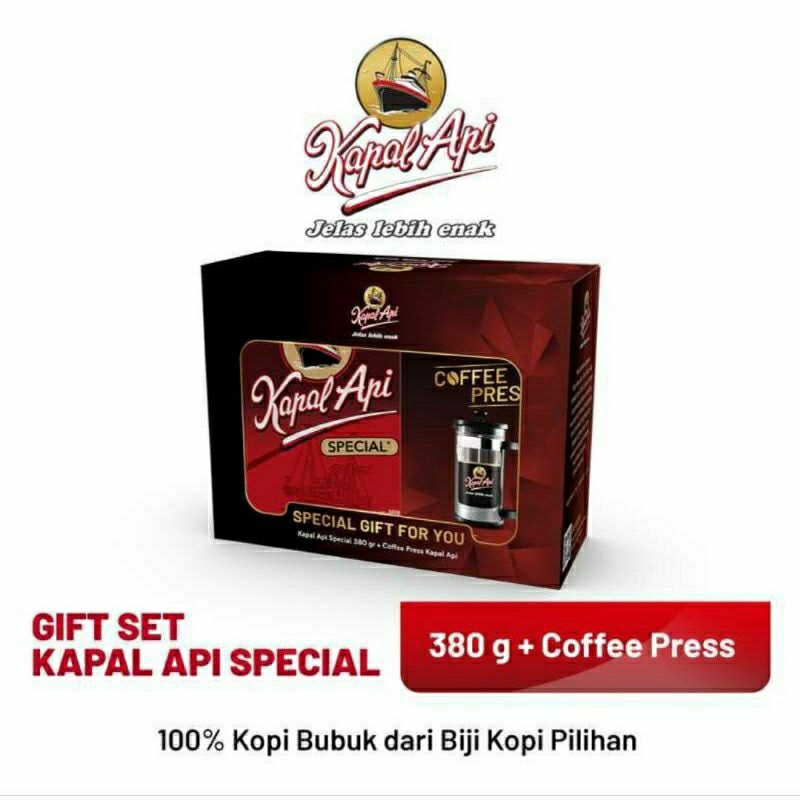 

Kopi Kapal Api Free Coffee Press 380gr Hampers Ramadhan THR Karyawan LebaranGratis Ongkir