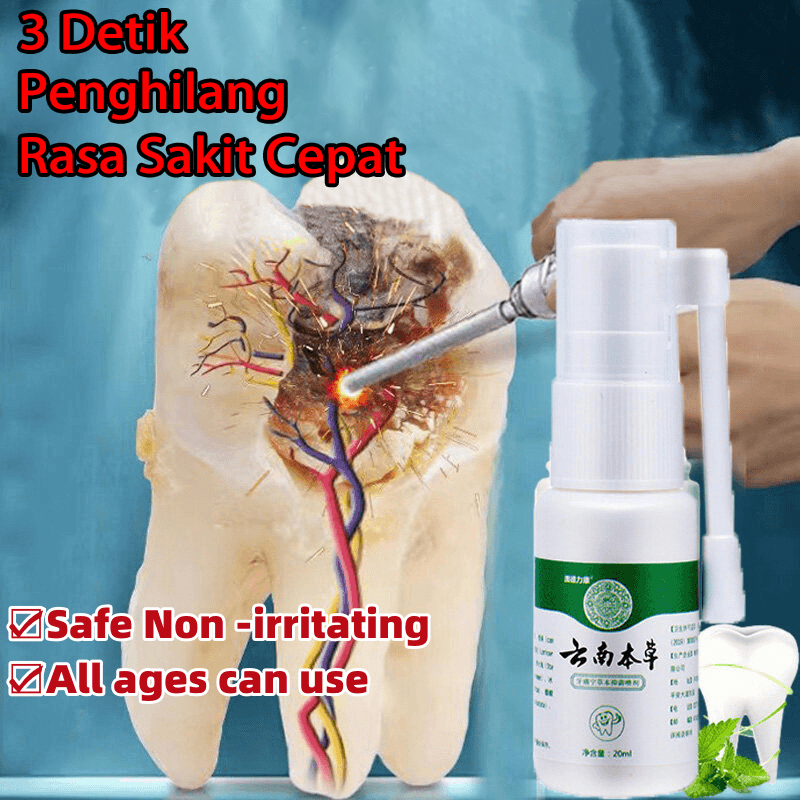 Semprot Sakit Gigi Obat Sakit Gigi Semprot Semprot Pembengkak Gusi Gigi 30ml Menenangkan Periodontitis Lubang Gigi Sakit  Herbal Ampuh Sariawan/ Sakit Gigi/Radang Gusi Gigi/Lubang Gigi/ Bau Mulut