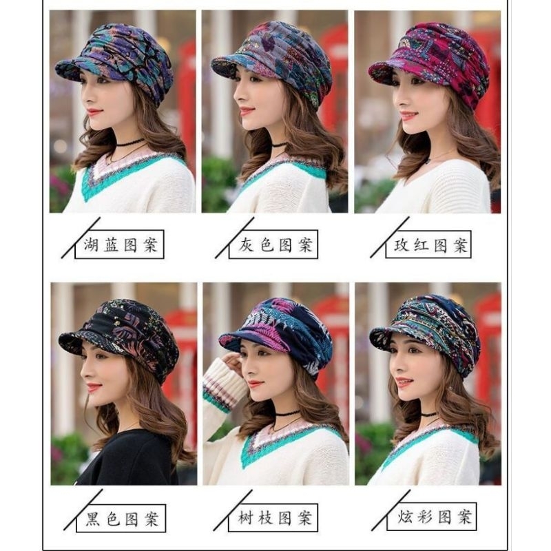 PILIHAN MOTIF WARNA TOPI WANITA IMPORT QUALITY