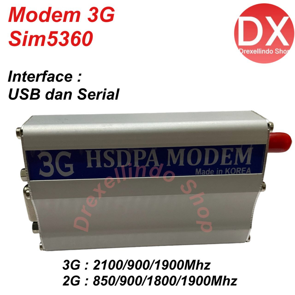 MODEM SMS GSM 3G SIM5360 USB RS232