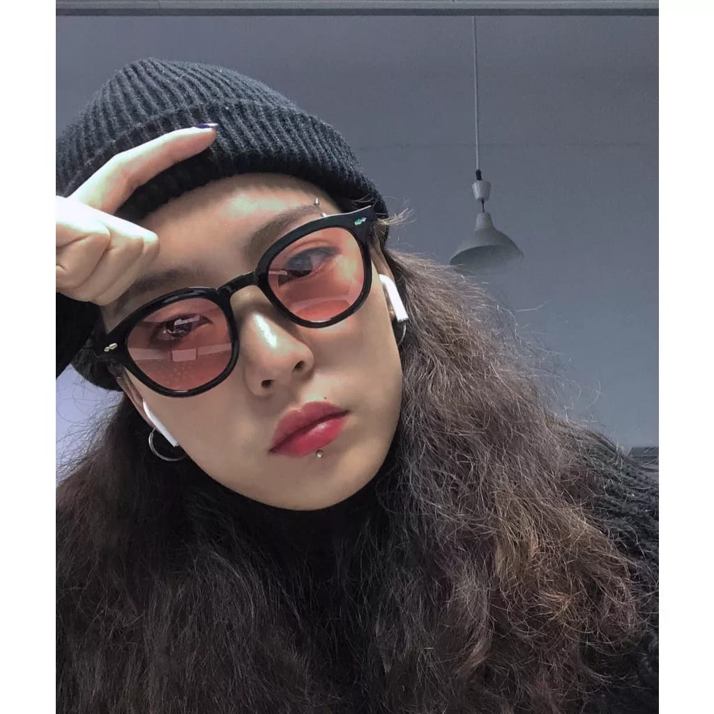 Kacamata Hitam Wanita Pria Anti Radiasi Korea Fashion Sunglasses