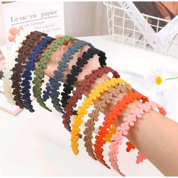 DHIO - BANDO DOFF MODEL BUNGA LOLI FASHION KOREA WARNA MATTE DOFF PREMIUM
