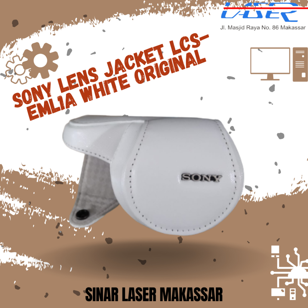 TAS KAMERA SONY WHITE ORIGINAL / CASE KAMERA SONY