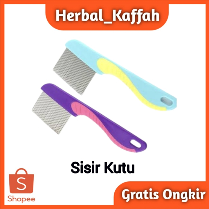 Sisir Kutu Ketombe Rambut Serit Gagang Serit Besi