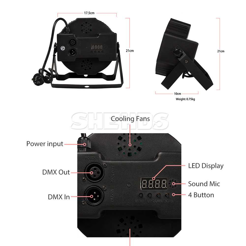 Lampu Sorot LED Spotlight Sensor Suara RGB DMX 10W 240V Lampu Panggung Konser Pesta Cahaya Laser Efek Estetika