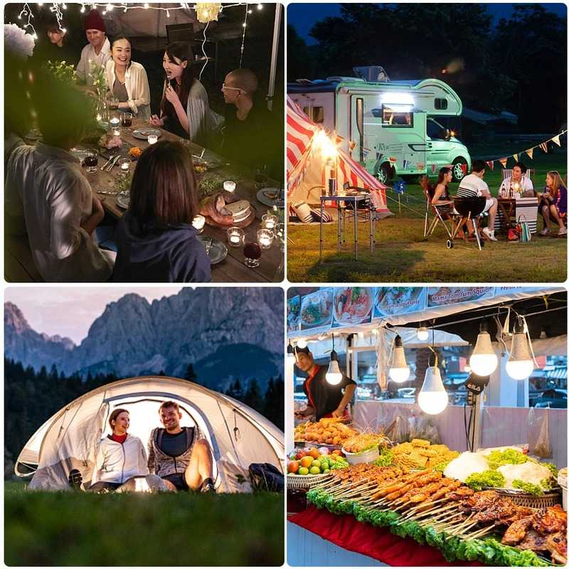 Lampu Gantung LED USB Outdoor Portable Tent Lamp Cool White Lampu Desain Gantung Tahan Air Intensitas Cahaya Berkualitas