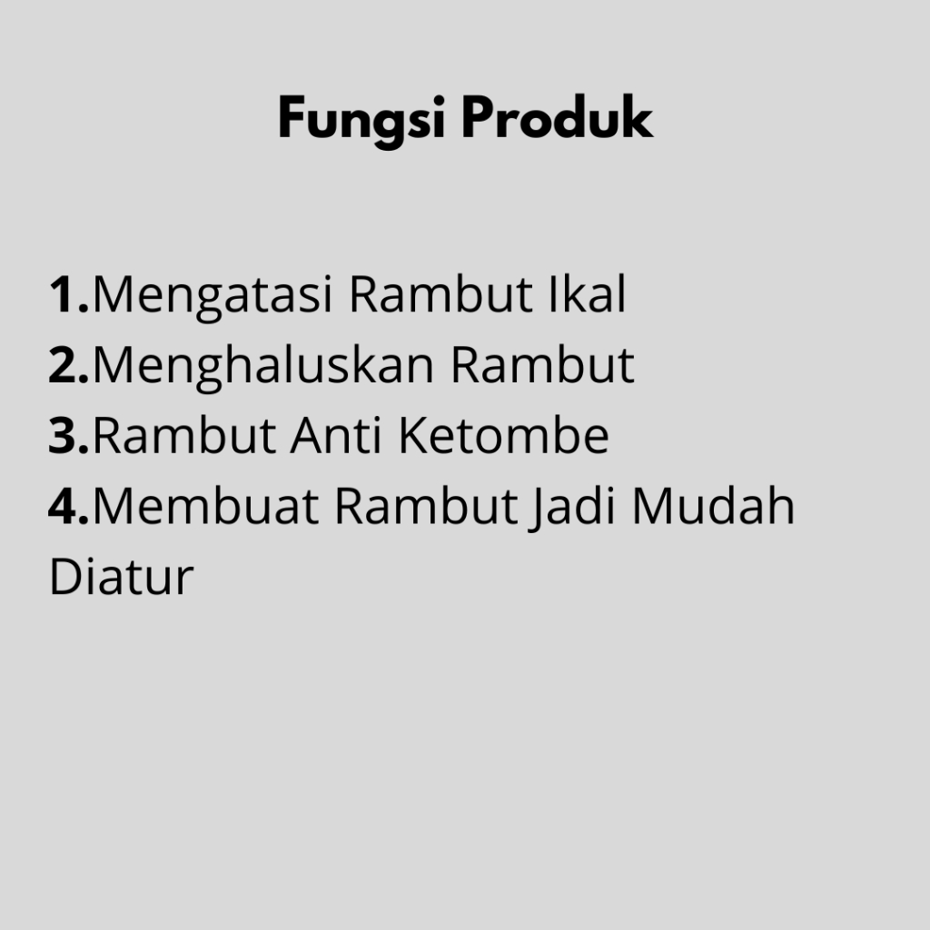 BUY 2 GET 1 Pelurus Rambut 60 Ml Free Sisir Lipat
