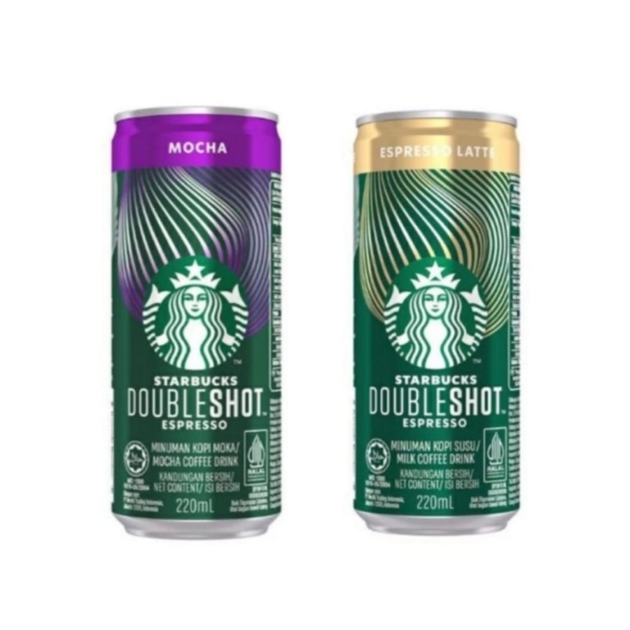 

STARBUCKS Doubleshot Espresso Latte Mocha Kopi Kaleng 220ml Siap Minum