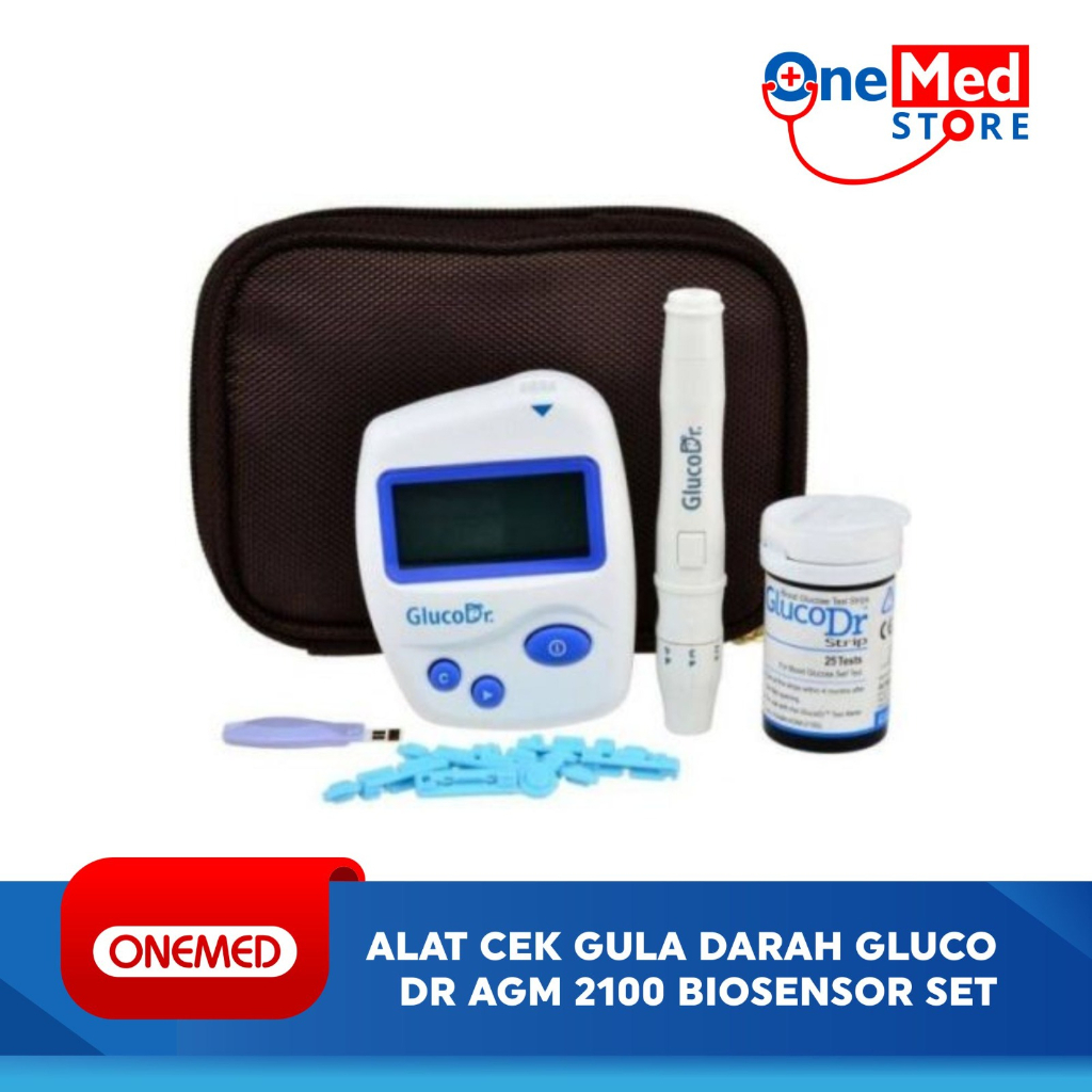 Alat Cek Gula Darah Gluco Dr AGM 2100 BioSensor set OJ
