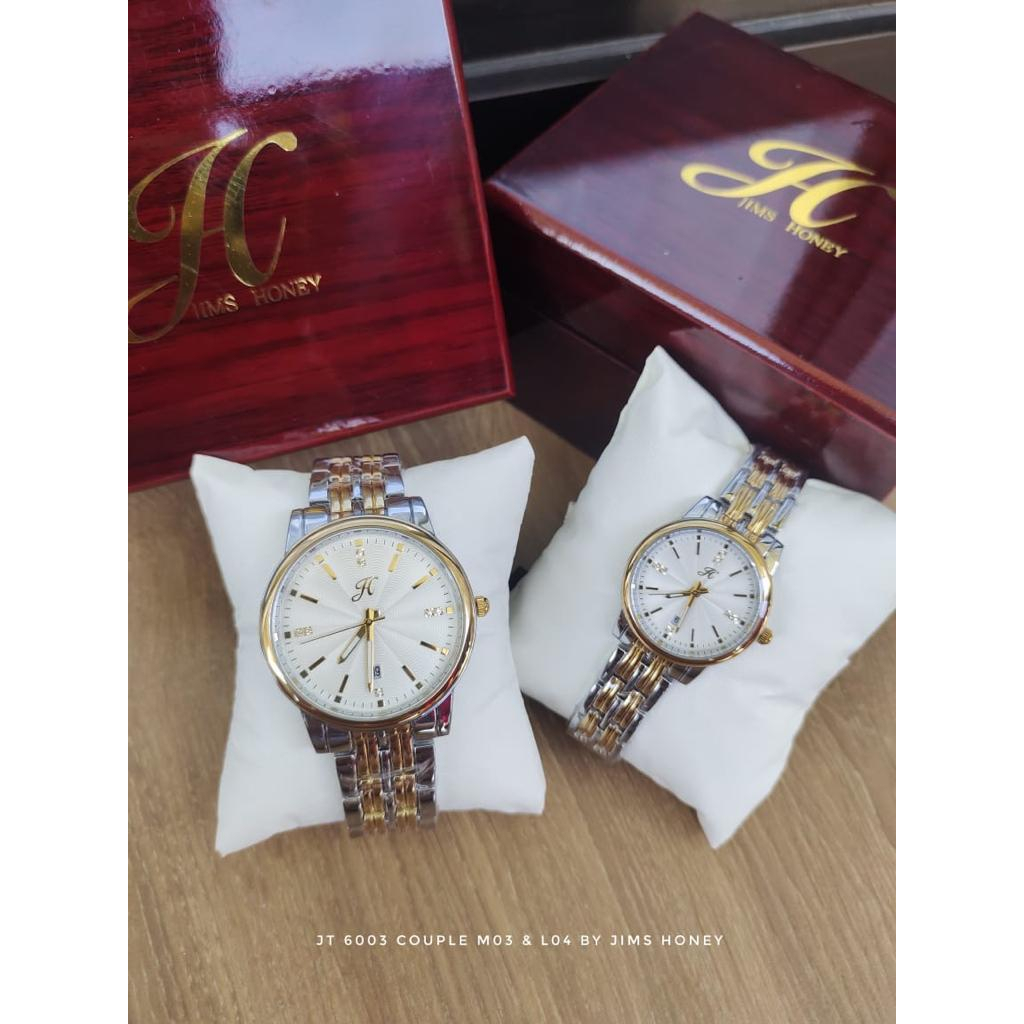 JT 6003 JIMS HONEY JAM TANGAN COUPLE JIMS HONEY JAM TANGAN RANTAI COUPLE JAM TANGAN JIMSHONEY