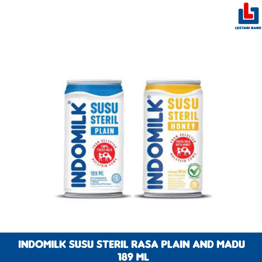 

Indomilk Susu Steril Rasa Plain & Madu 189 ml