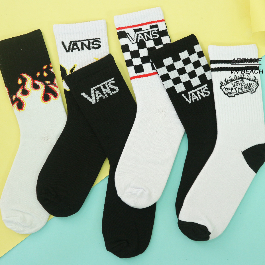 Kaos Kaki Motif Oldskull - Vans