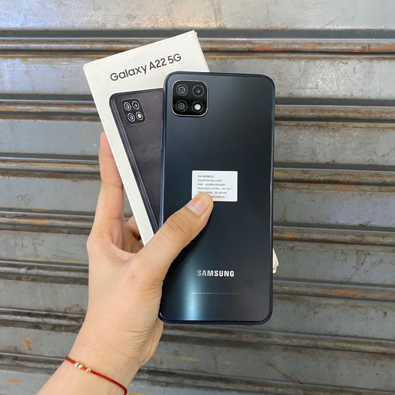 Samsung A22 5g Ram 6/128gb Bekas Pakai Second Normal Lengkap Fullset Resmi Original
