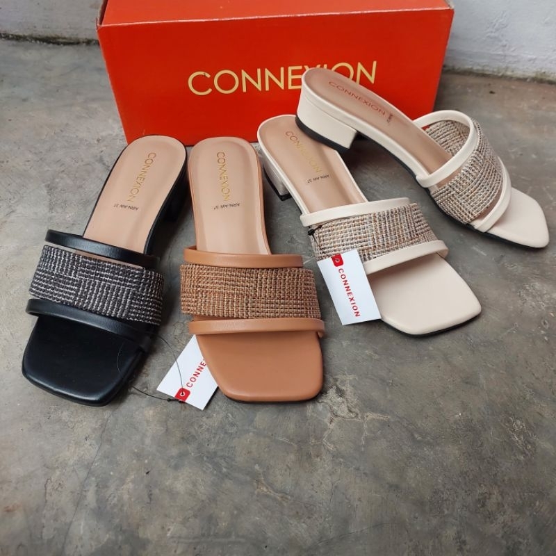 sendal Connexion Rajut Hak 3cm