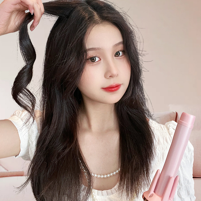 catokan keriting rambut alat keriting rambut curly hair Sepenuhnya otomatis curling iron volume besar gelombang besar pengeriting listrik berputar tidak melukai rambut artefak keriting ion negatif orang malas
