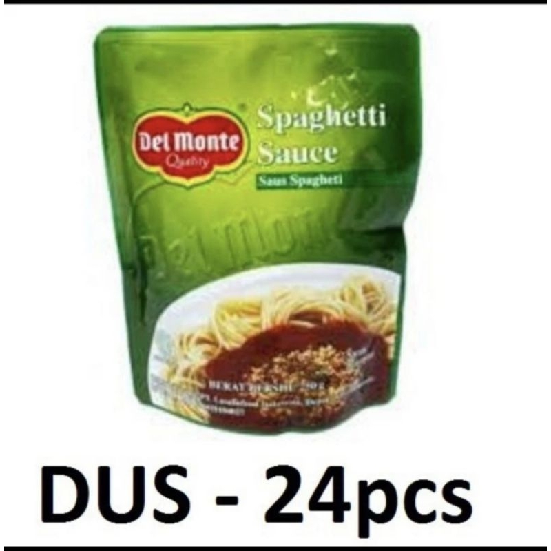 

Delmonte spaghetti sauce 250 gr 1 dus isi 24 pcs saus spageti del monte