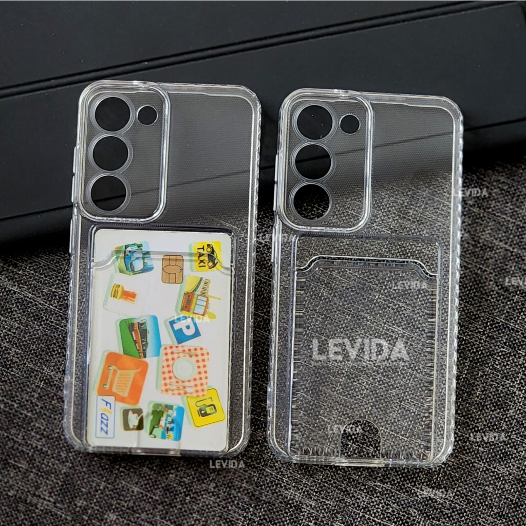 Samsung S23 Samsung S23 Plus  Card Case Clear / Slot Kartu Bening Case Samsung S23 Samsung S23 Plus