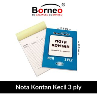 

Nota Kontan Kecil - 3 Ply (25 Lbr) 10 Buku