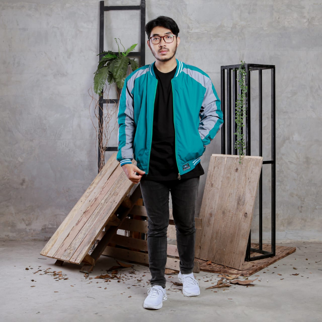 Justrue Jaket Pria Bolak Balik Jacket Bomber Pria Tosca