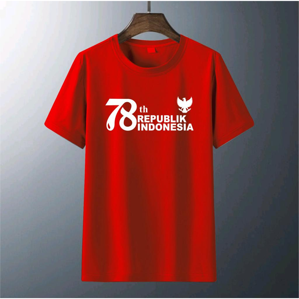 Kaospolos - Kaos seragam merah putih hari KEMERDEKAAN 17 AGUSTUS HUT RI se INDONESIA